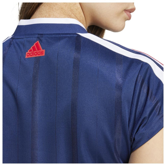 Adidas Γυναικεία κοντομάνικη μπλούζα Tiro 3-Stripes Crop Jersey